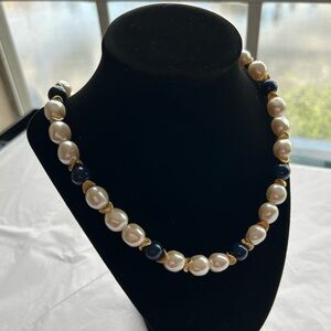 Vintage Faux Pearl Costume Jewelry Necklace